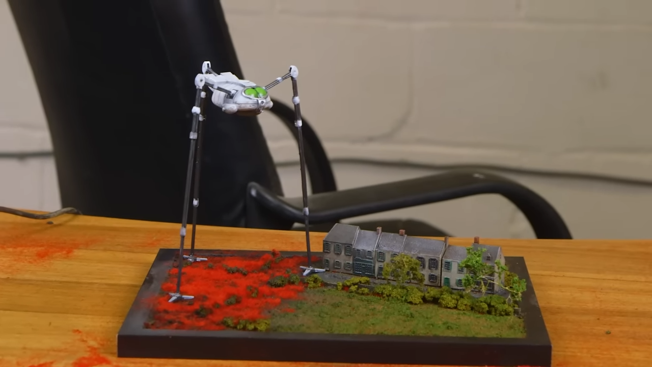 Luke's final 3D printed miniature diorama model