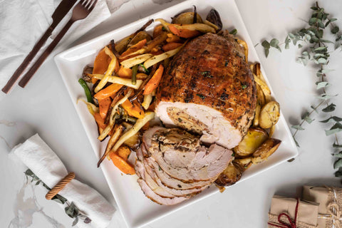 turkey breast stuffed with cranberry and chestnut stuffing