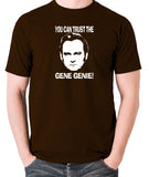 Life On Mars - Ashes To Ashes, You Can Trust The Gene Genie - Men's T Shirt - chocolate