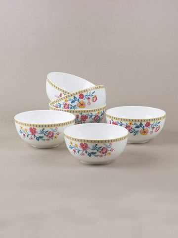 Raindrops And Roses Teacup & Saucer- Set Of 6