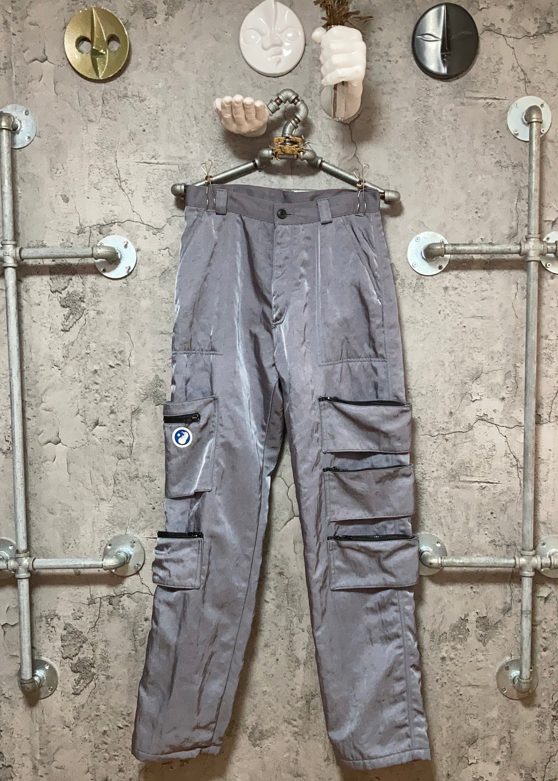 Fotus silver pants cyber punk baby pocket – 雑居ビル