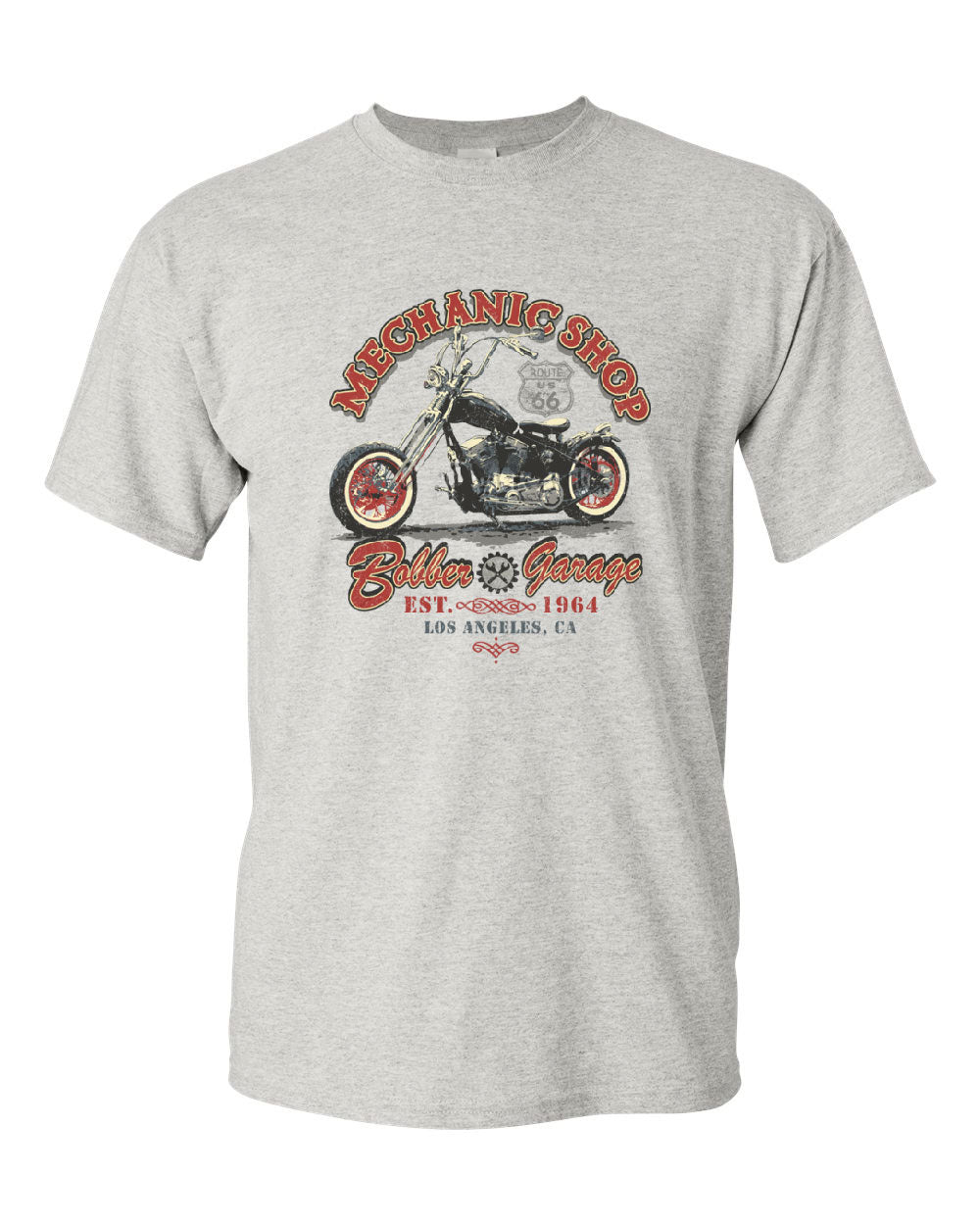 Mechanic Shop Bobber Garage T-Shirt Route 66 Retro Tee Shirt | eBay