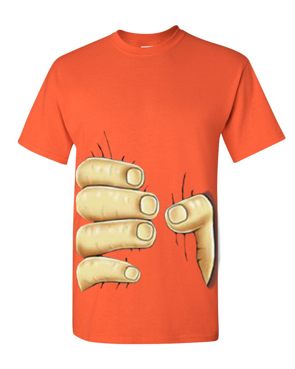 Giant Hand Squeezing T-Shirt Funny Male Hand Grabbing Tee Shirt