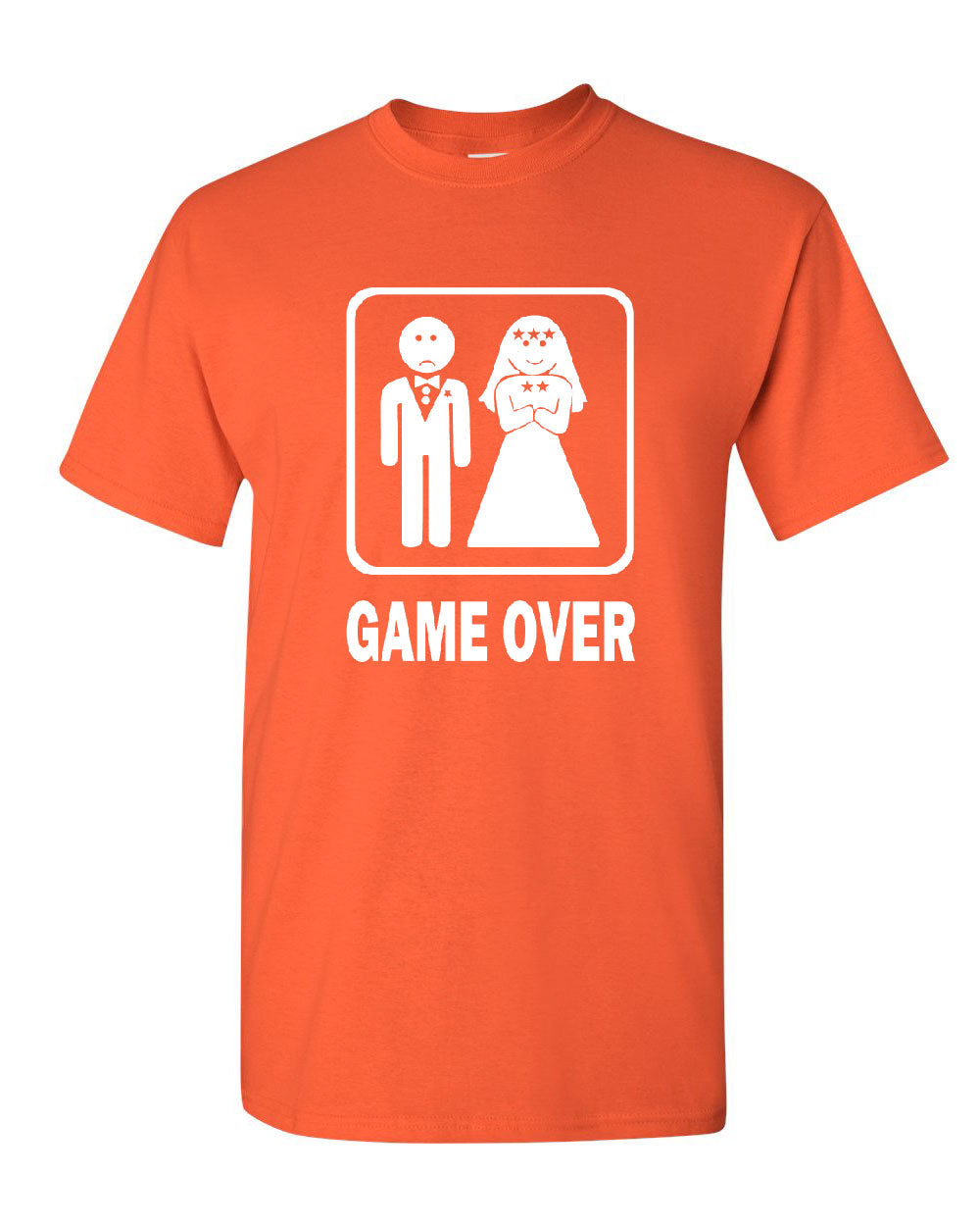 Funny Bride and Groom Meme & Quote T-Shirt Game Over