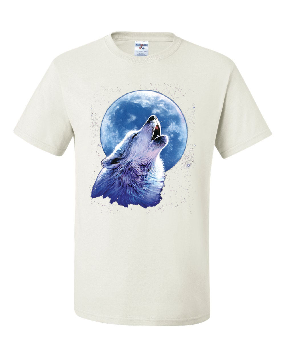 Call of the Wild T-Shirt Lone Wolf Howling at the Moon Wildlife Tee ...