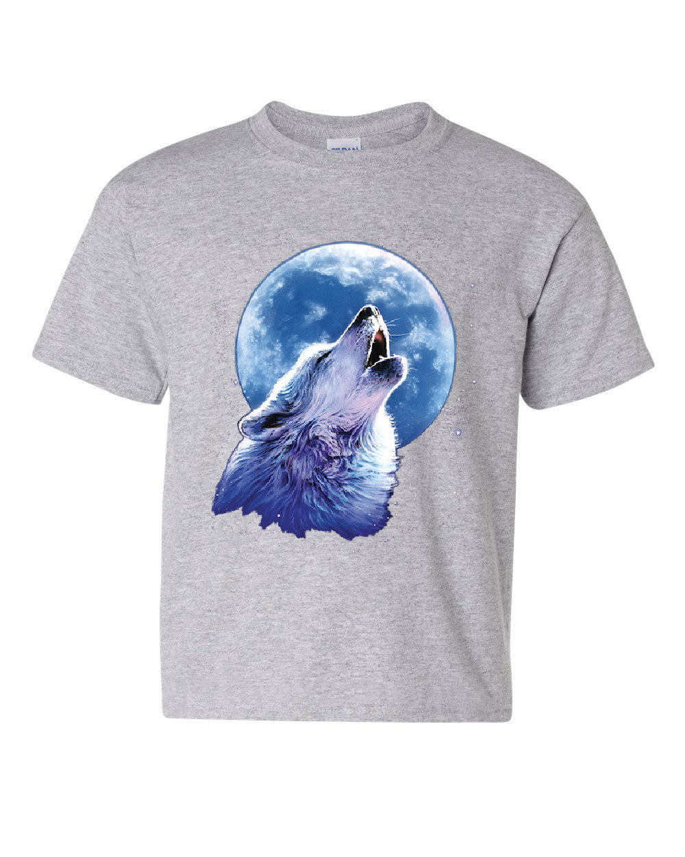 Call of the Wild Youth T-Shirt Lone Wolf Howling at the Moon Wildlife ...