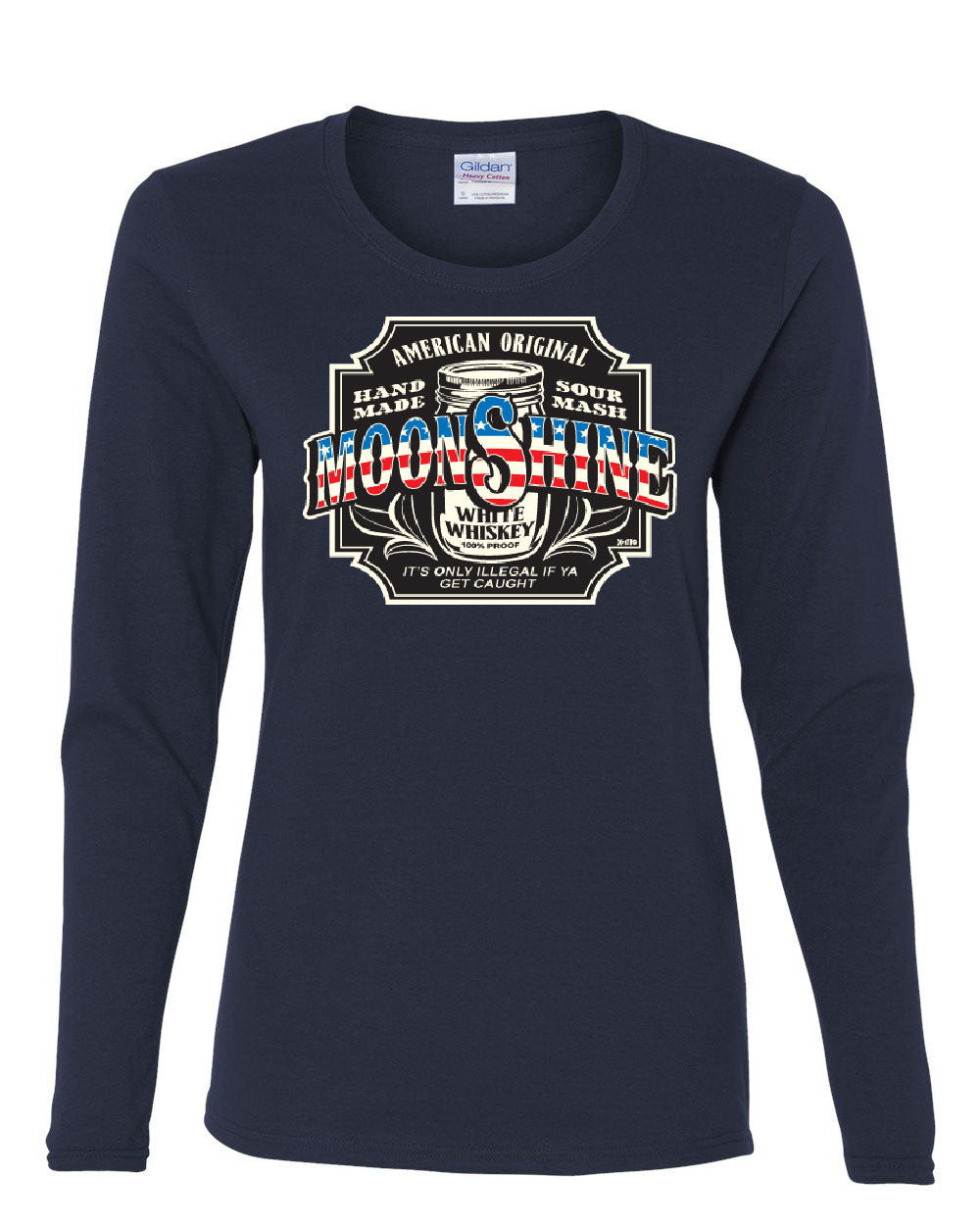 Moonshine American Original Long Sleeve T-Shirt Tennessee Whiskey | eBay