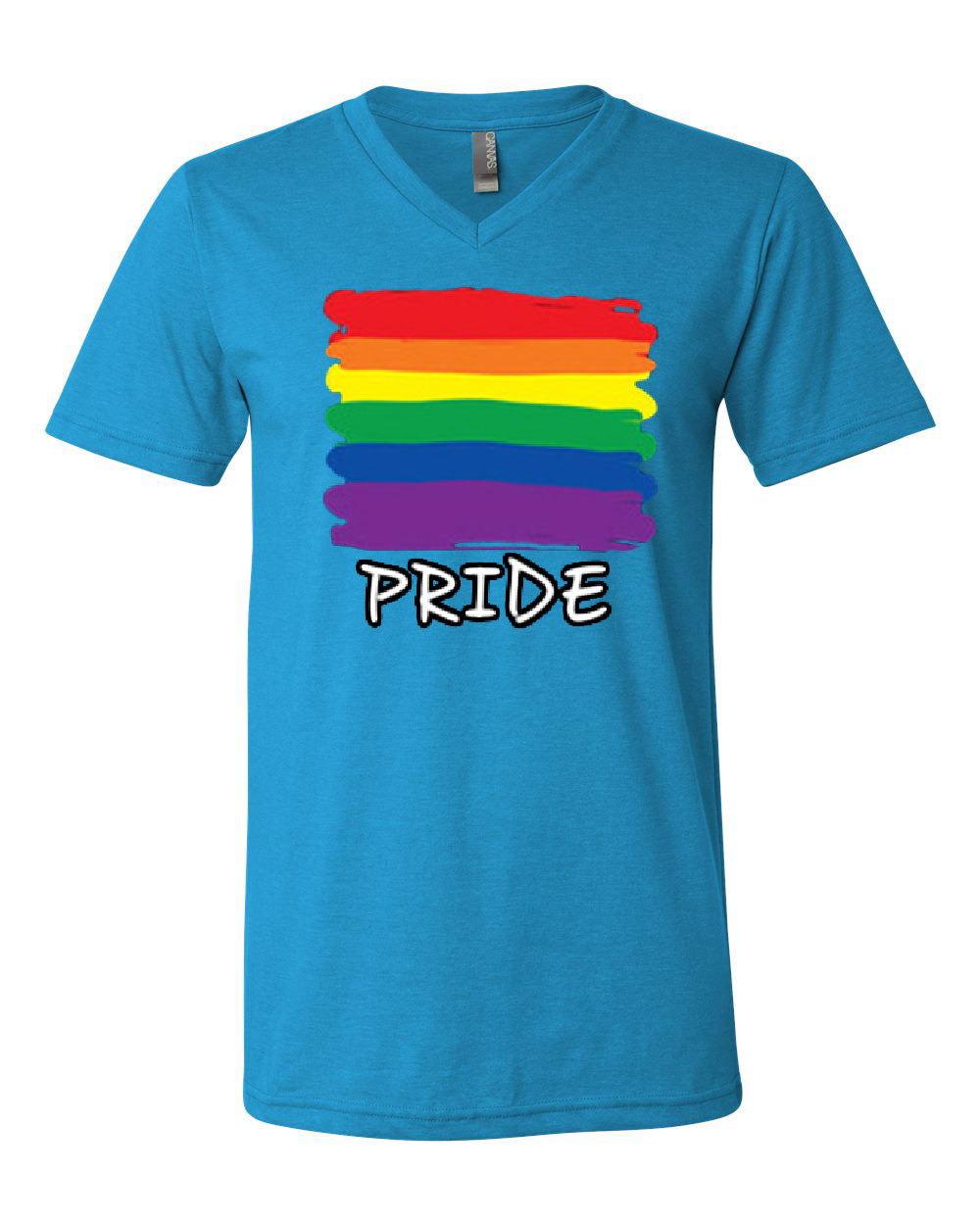 Gay Pride V-Neck T-Shirt Rainbow Flag LGBT Marriage Love Wins Tee | eBay