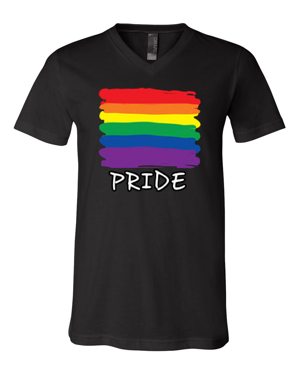 Gay Pride V Neck T Shirt Rainbow Flag Lgbt Marriage Love Wins Tee Ebay