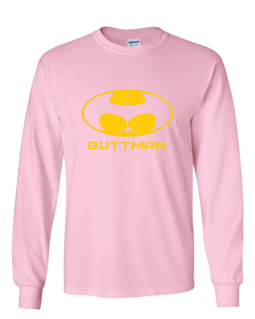 Buttman Funny Parody Long Sleeve T Shirt Humor Booty Ass Drinking Ebay 