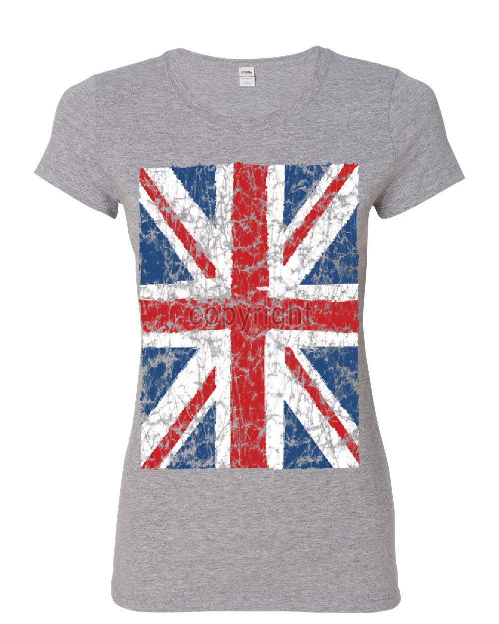 Union Jack Cotton T-Shirt United Kingdom Distressed British Flag | eBay