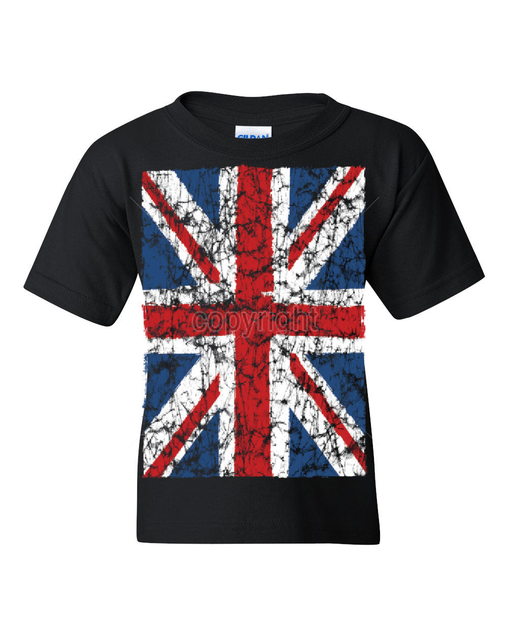 Union Jack Youth T-Shirt United Kingdom Distressed British Flag Tee | eBay
