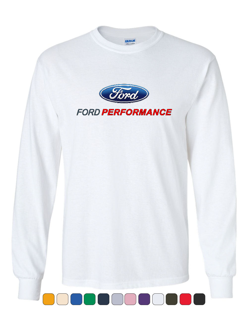 Ford Performance Long Sleeve T-Shirt Ford Mustang GT ST Racing | eBay