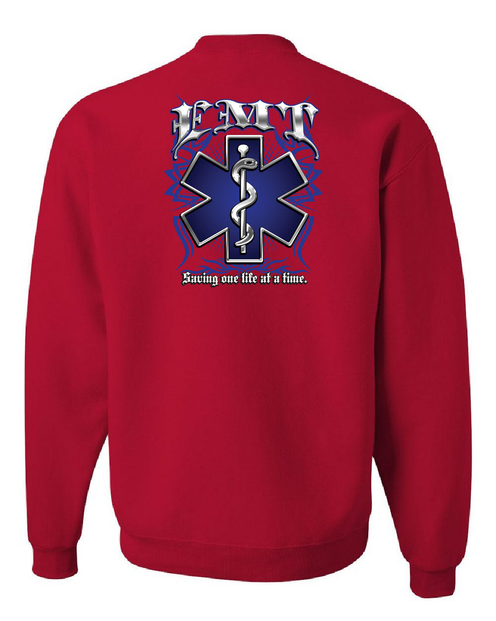EMT Saving One Life at a Time Sweatshirt Paramedic First Responders ...