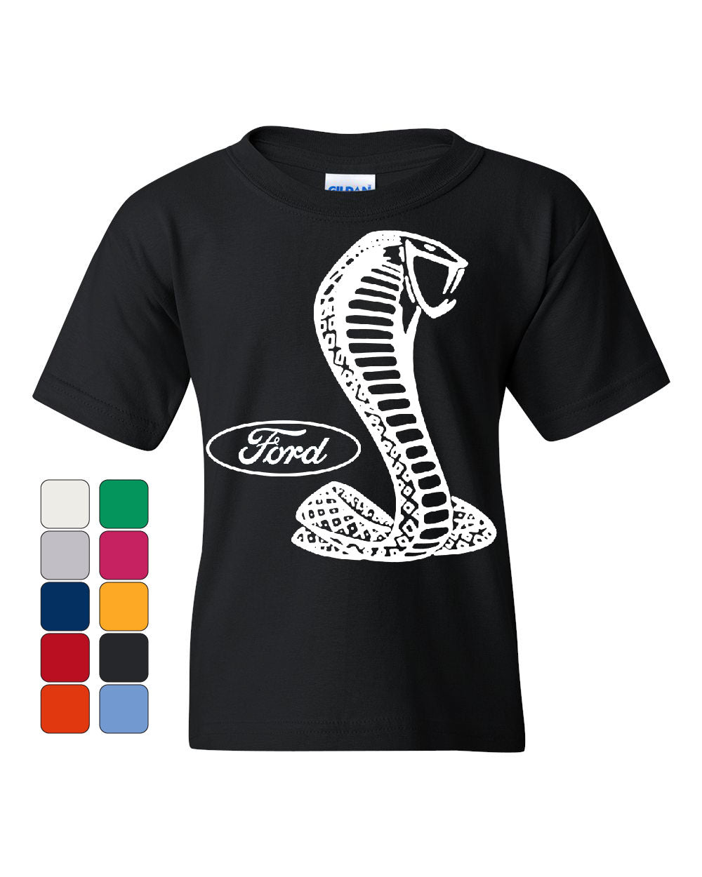 Ford Shelby Youth T-Shirt Ford Performance Muscle Car Racing Tee Shirt ...