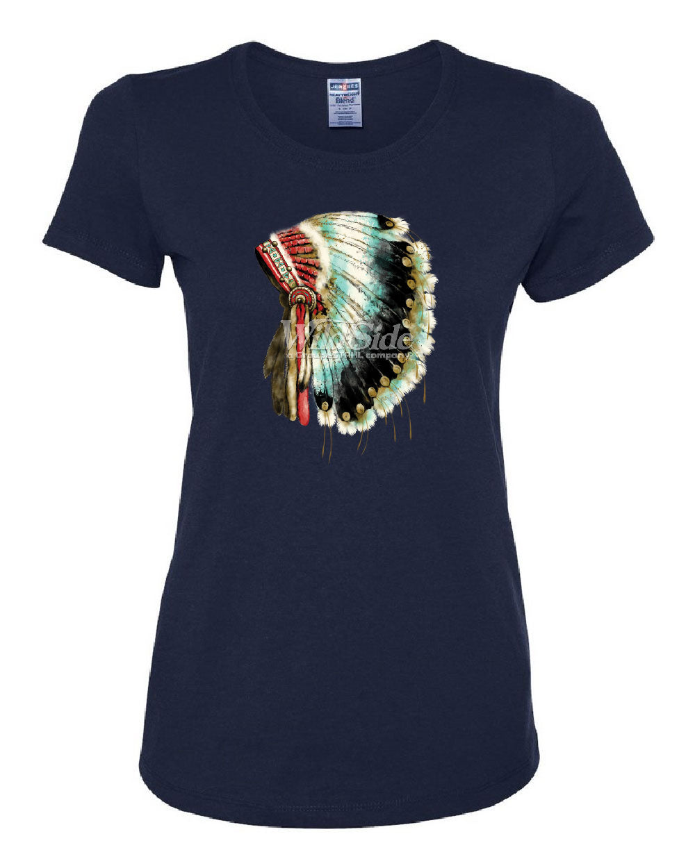 Indian Warbonnet Headdress Women's T-Shirt Native American Tribal Chief ...