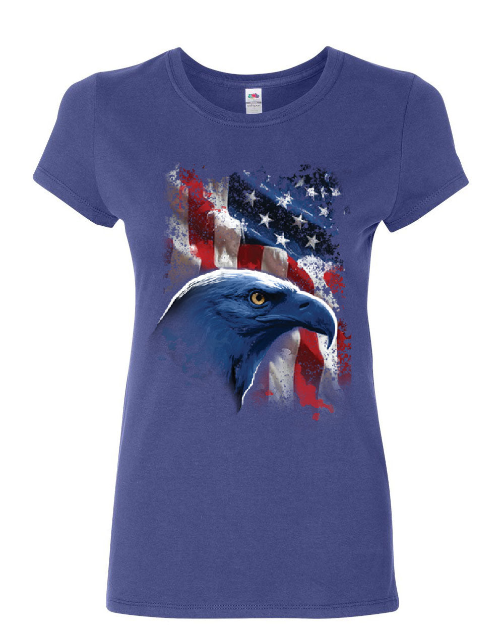 American Bald Eagle Women's T-Shirt American Flag 4th of July Patriotic ...