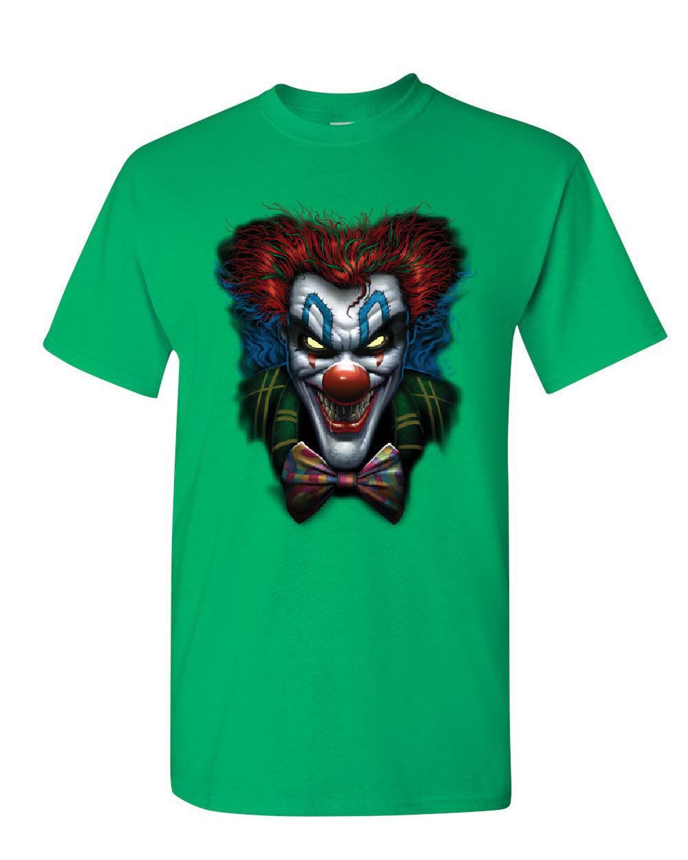 Psycho Clown T-Shirt Nightmare Evil Creepy Scary Horror Fobia Mens Tee ...