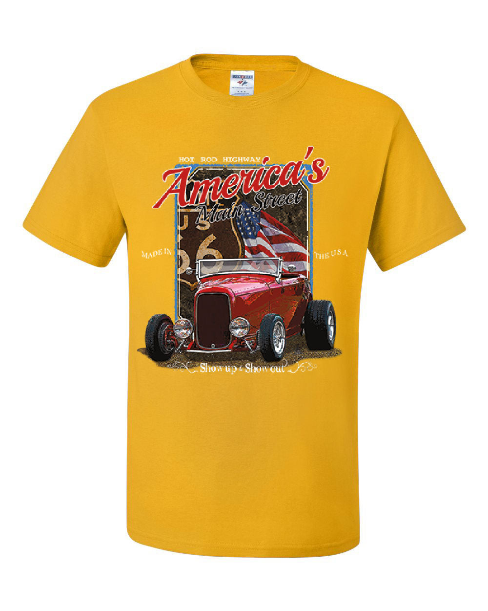Hot Rod Highway Route 66 T-Shirt America's Main Street Vintage Tee ...