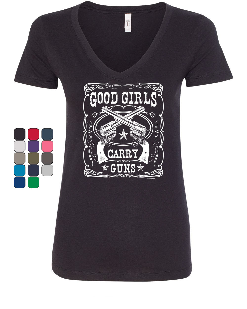 Good Girls Carry Guns Women's V-Neck T-Shirt 2A Girls With Guns 2nd ...