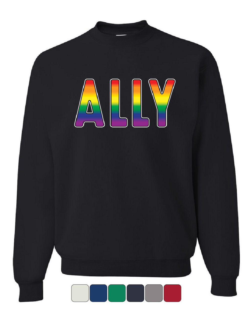 Gay Pride Ally Sweatshirt Lgbt Gay Love Same Sex Marriage Rainbow