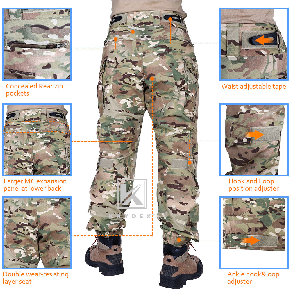 military cargo pants with knee pads