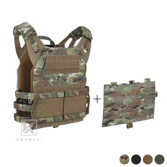 IDOGEAR Gilet tactique Airsoft Plate Carrier Laser Cut MOLLE Quick Release  Camo