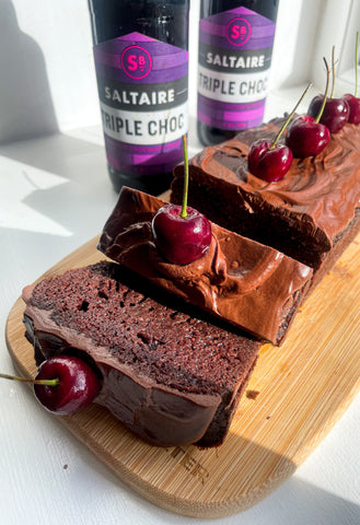 triple Choc stout chocolate loaf cake