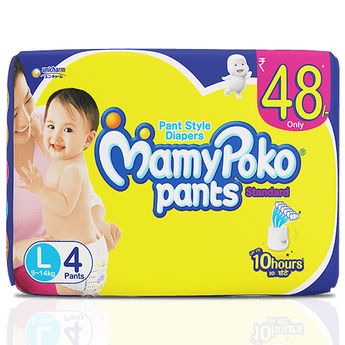 Buy Mamypoko Pants Style Diapers Large 9 14 Kg 12 Pcs Online at