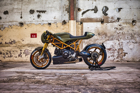 Transformation Unleashed: From Ducati Dual-Sport to Cafe Racer Elegance