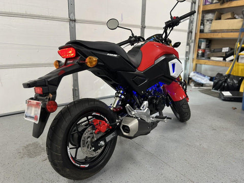 ホンダ GROM ロゴ MSX125 矢印 12 インチリムホイールステッカー AR02W リムエッジテープ