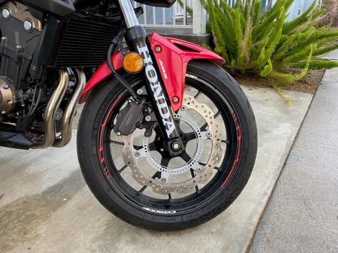 For Honda CB500F Logo 17 inch Rim Wheel Stickers XA01B Rim Skin Decal
