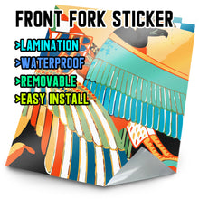 Load image into Gallery viewer, MX Drit Bike Front Fork Wrap Sticker Protection For Honda Yamaha Kawaski Suzuki [TT34 Rural] - StickerBao Wheel Sticker Store
