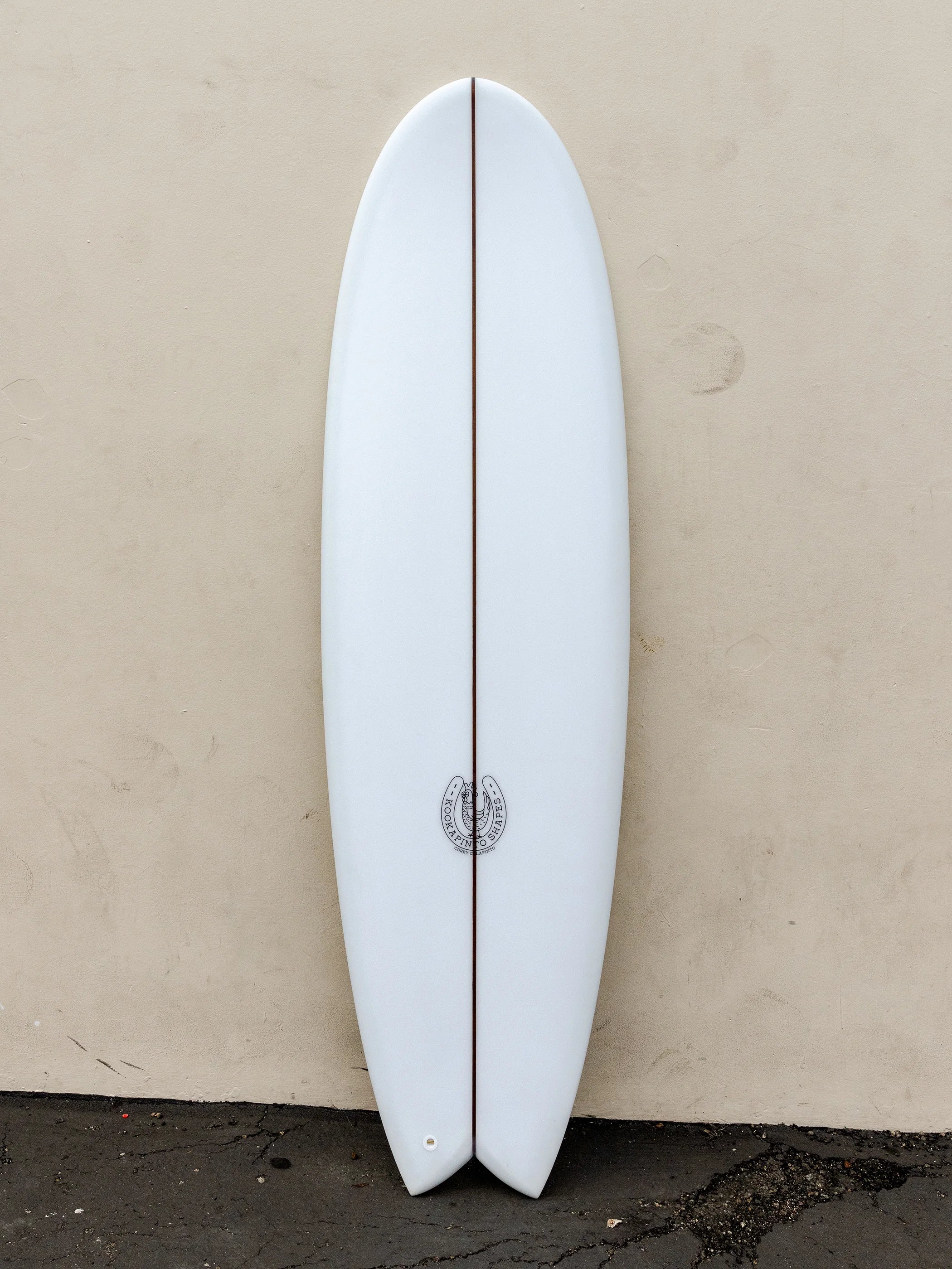 Kookapinto Shapes  7'2 Fishy Noserider - Peach Tint Surfboard