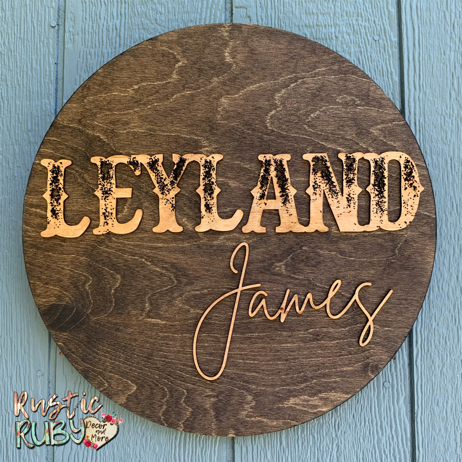 Leyland Style Western Name Sign