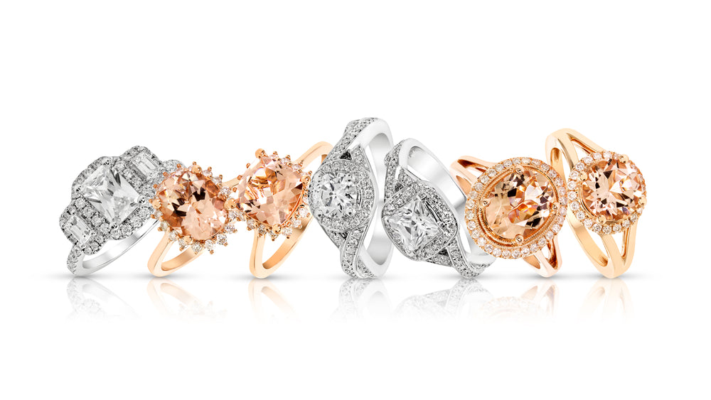 series of diamond engagement rings