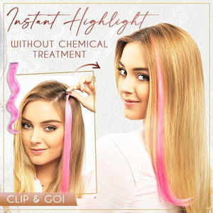 GlamTouch™ Clip-In Colored Hair Extensions Set