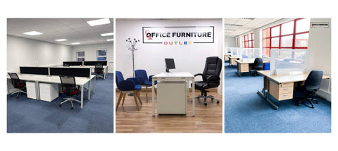 office furniture outlet new furniture sourcing, three pictures of swivel chairs and desks creating for office fittings