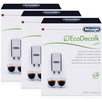 De'Longhi Eco Decalk Natural Coffee Machine Descaler Solution Pack of 4 x 100ml