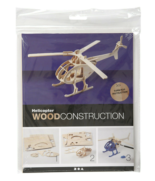 Helicopter Wood Construction 