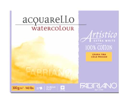 Fabriano Artistico Watercolor Block - 12x16 Vegan Traditional