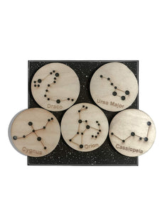Little Star Gazers' Wooden Constellation Coins (5 Pieces)