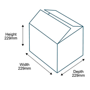 Double Wall Cardboard Boxes - 229mm x 229mm x 229mm Dimensions