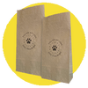 Custom Full Colour Printed General Use Brown Paper Bags - 260mm x 130mm x 405mm