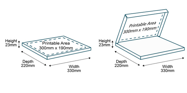 Custom Full Colour Printed Large Letter Box Dimensions