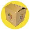 Custom Full Colour Printed Royal Mail Small Parcel Size Boxes - 350mm x 250mm x 160mm