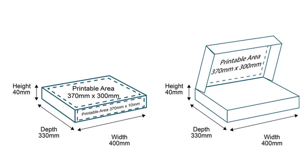 Custom Full Colour Printed Small Parcel Box Dimensions