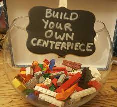 Lego Centrepiece at Wedding