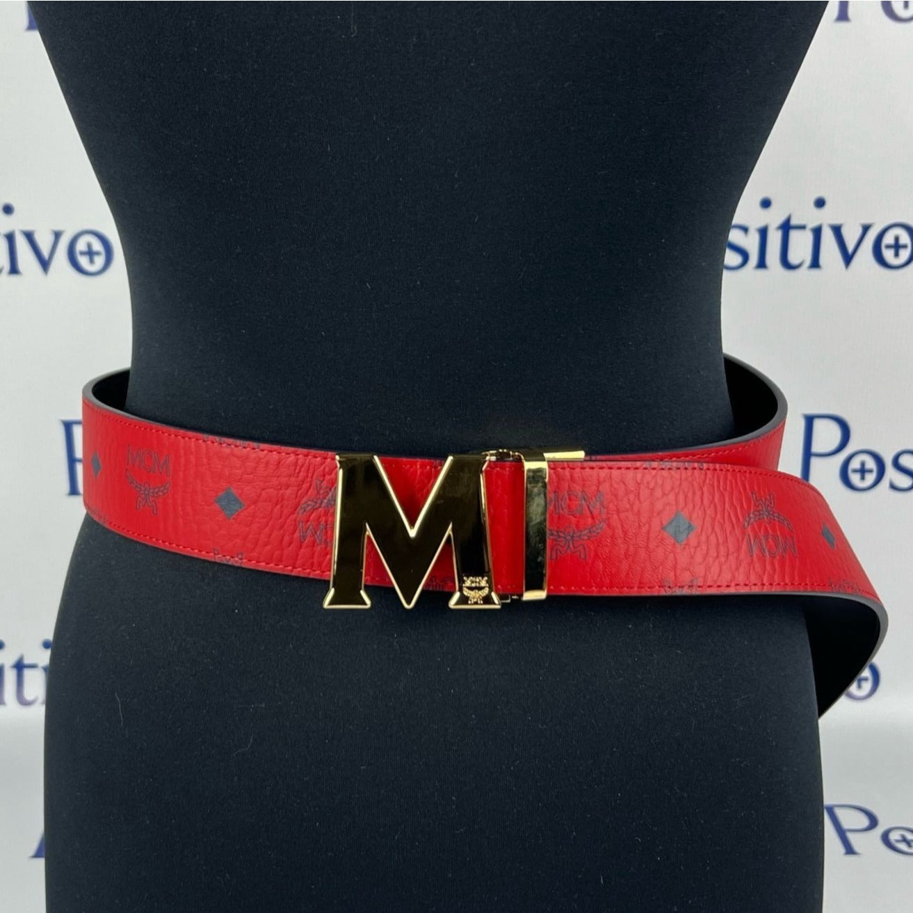 MCM Claus M reversible belt - Red