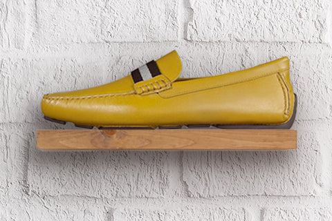 Bally Waltec Mustard Leather Drivers